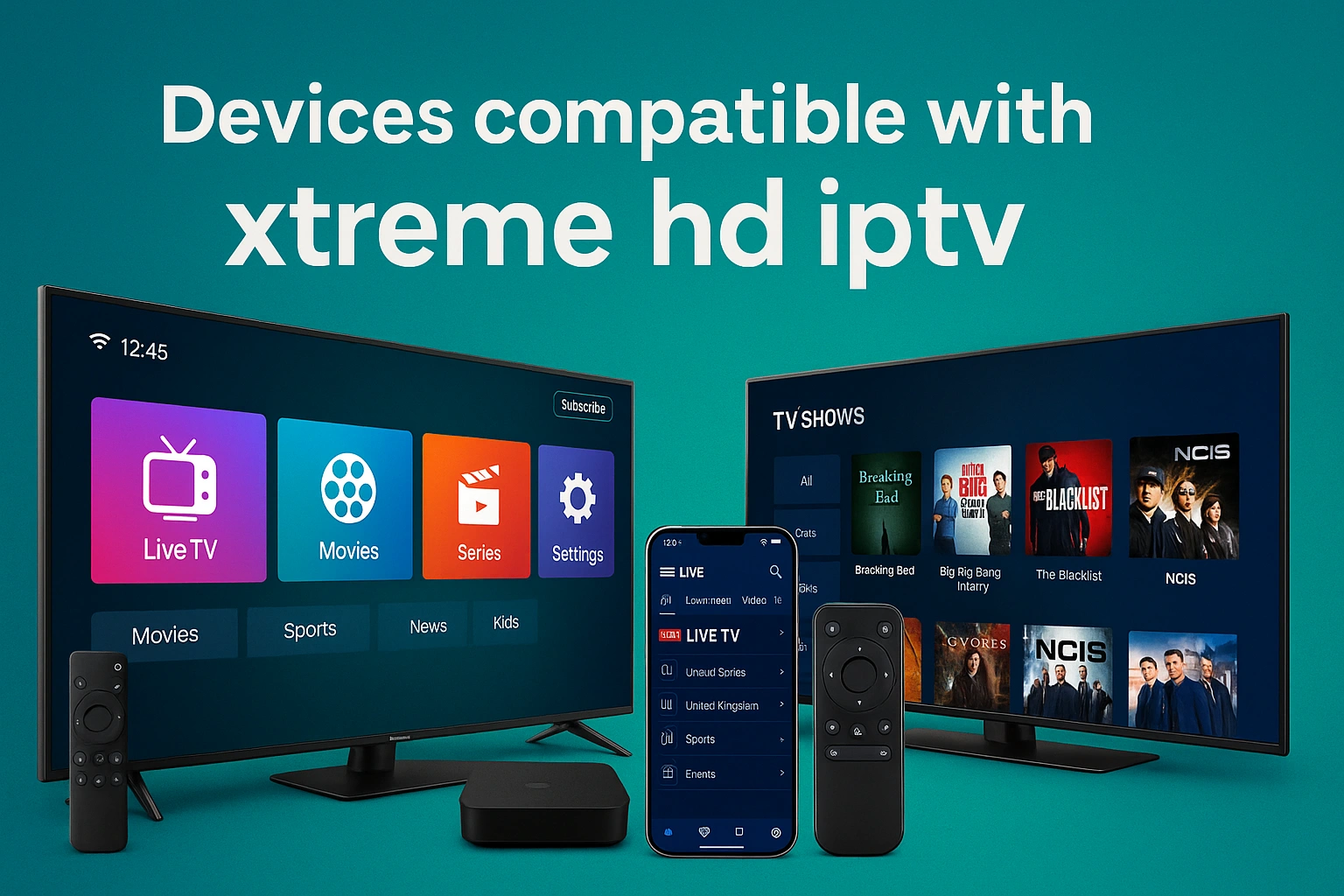 Devices compatible with xtreme hd iptv