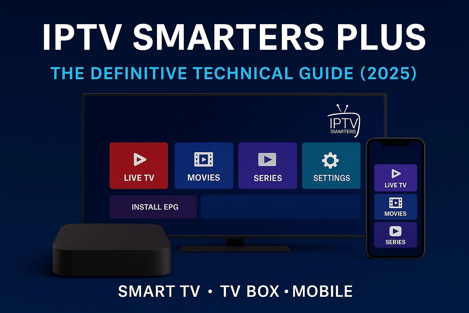 IPTV Smarters Plus app — professional IPTV player for Xtream Codes and M3U