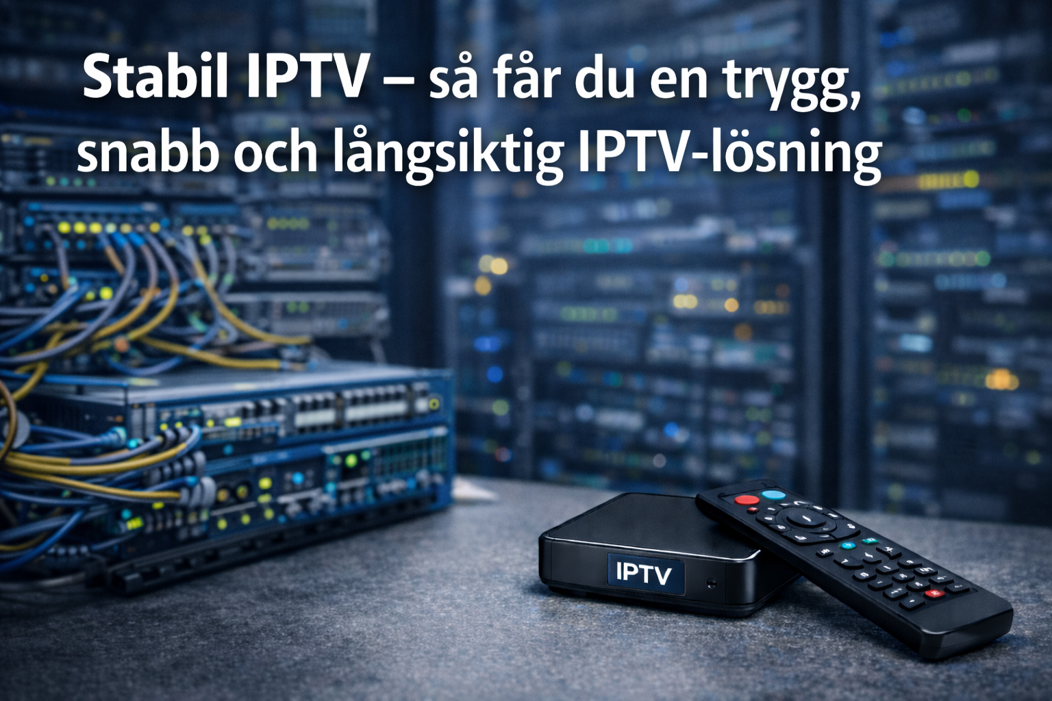 IPTV installation i vardagsrum